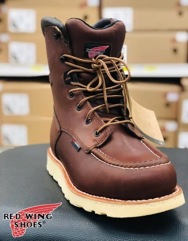 Red wing top farm boots